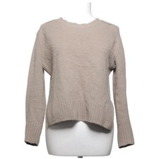 Allude, Strickpullover, Größe: XS, Beige, Kaschmir, Einfarbig, Rippenstrick #iXm