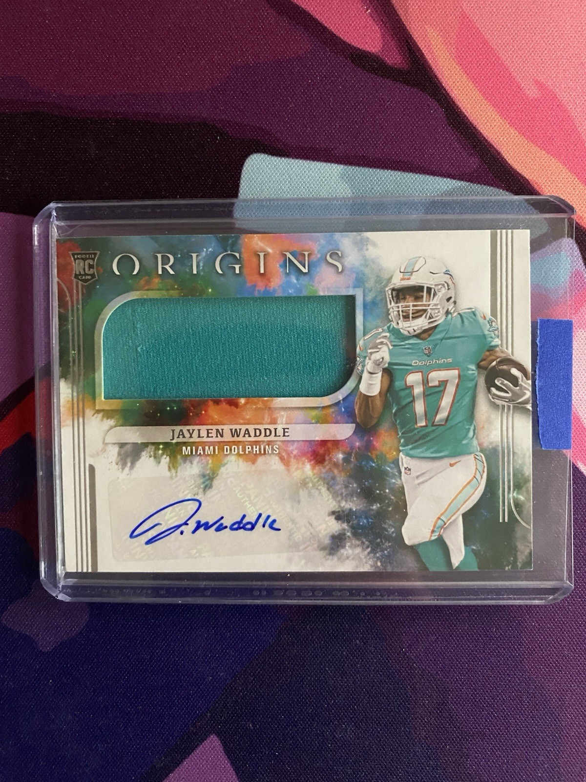 2021 Panini Origins - Rookie Jumbo Jersey Autographs Jaylen Waddle #163