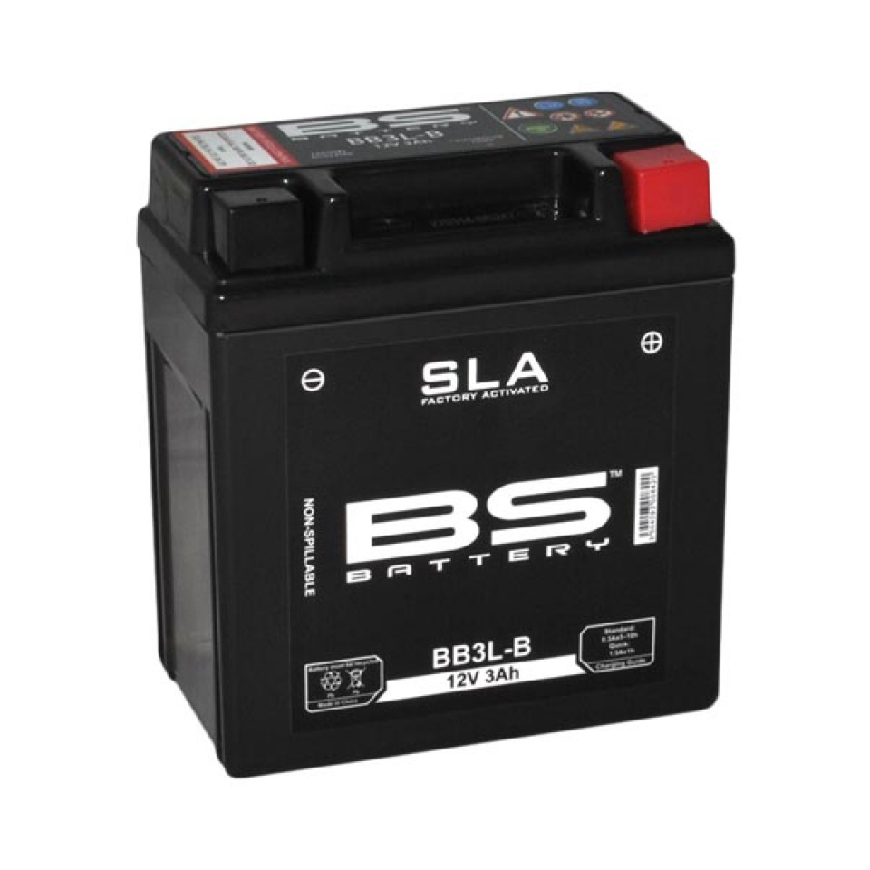 Batterie moto YB3L-B BS Battery 12V pour Yamaha DT 125 Tenere 1989 - 3