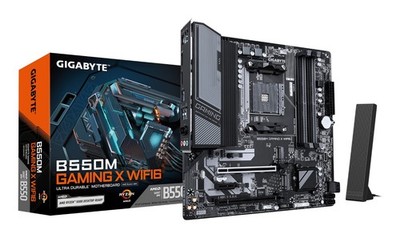 GIGABYTE B550M GAMING X WIFI6 Motherboard - AMD Ryzen 5000 CPUs, 5+3 Phases VRM