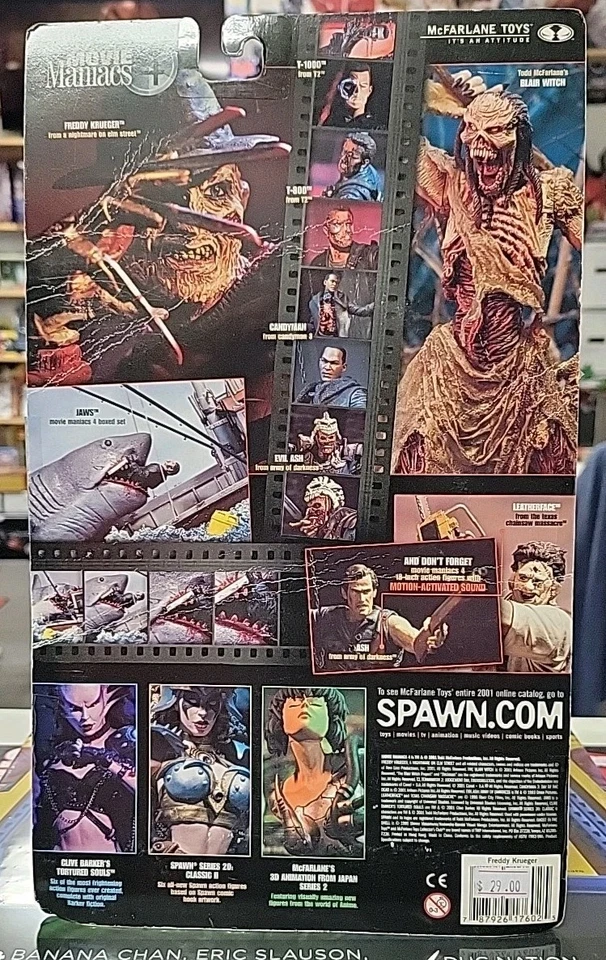 McFarlane Toys Movie Maniacs Figure Freddy Kruger A Nightmare on Elm Street - Image 2 of 2