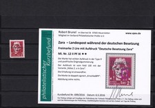 Zara: MiNr. 12II, PLF XI, czysty **