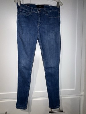 LTB Women's Skinny Slim Fit Blue Denim Jeans Medium Wash 5-Pocket Zip Button