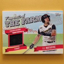 2018 Topps Pro Debut #FOTF-QCR J.J. Matijevic Fragments of the Farm Relics