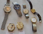 Lot of 7  Vintage Mens Wristwatches  Seiko 21 Jewels ,Omega, Elvis  +More  AS IS