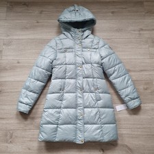 Women Jacket Jessica Size S Simpson Water Resistant Blue Hooded Long Warm Winter