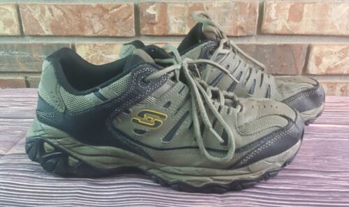 Skechers After Burn M.Fit Sportschuhe Herren 9,5 extra breit braun 50125EWW PBBK - Bild 3 von 19