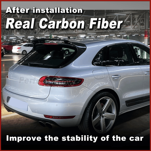 Alerón de techo de carbono alerón trasero alerón trasero se adapta a Porsche Macan 14-20 - Imagen 2 de 12