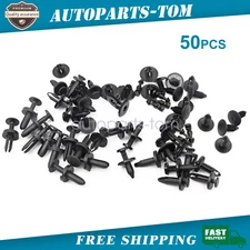50 Clips For Dodge Charger Bumper Fender Fascia Retainer Fastener Push Rivet USA