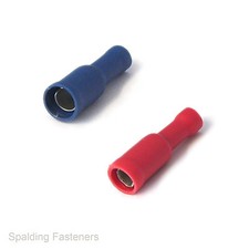 Electric Crimp Bullet Female Receptacle 4 Or 5mm Terminals 0.25mm To 2.5mm Gauge