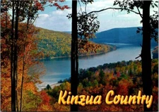 Kinzua Dam Dew Drop Camping Area Warren Pennsylvania Fall Colors c2000 Postcard