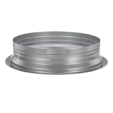 10" Duct Connector Flange Metal Fitting Straight Pipe Flange Round Ventilation