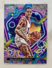 23-24 Topps Chrome Cosmic Maurice Cheeks Philadelphia Nucleus Refractor No 97