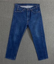 Vintage Levis Orange Tab Jeans Mens 36x29 Dark Wash Straight Leg Made in USA