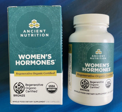 Ancient Nutrition Women's Hormones ~ Regenerative Organic ~ 90 Caps ~ Exp 8/2025