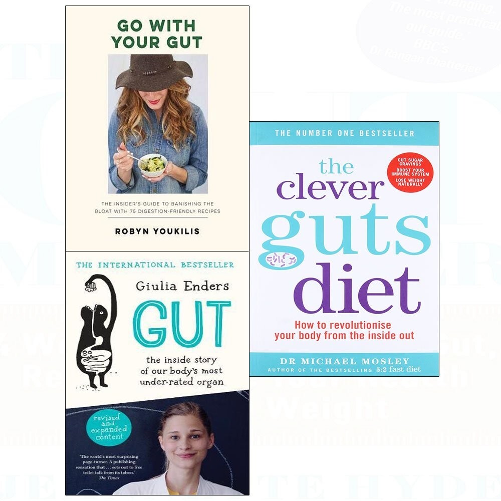 Clever guts diet, go with your gut, new revised and expanded edition 3 books Set