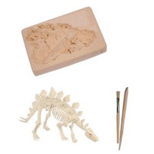 Ausgrabungsset Dinosaurier Dino Skelett Puzzle Bausatz 12 x 17cm Block T-Rex NEU