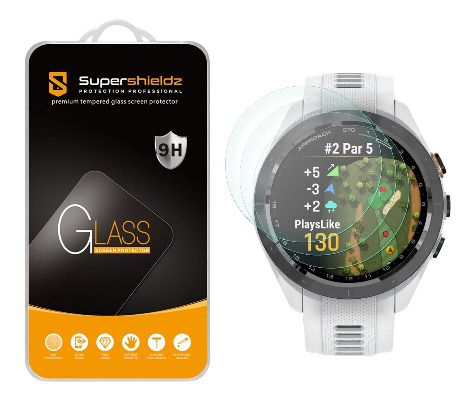 Furnace Skab komfort 3X Supershieldz Tempered Glass Screen Protector for Garmin Approach S70  (42mm) | eBay