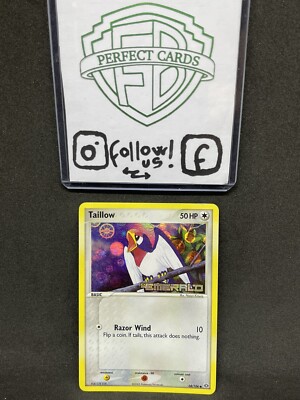 POKÉMON EX SMARAGD TAILLOW HOLO GESTEMPELT 68/106 NM ENG