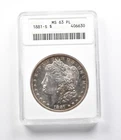 MS63 PL 1881-S Morgan Silver Dollar ANACS *5686
