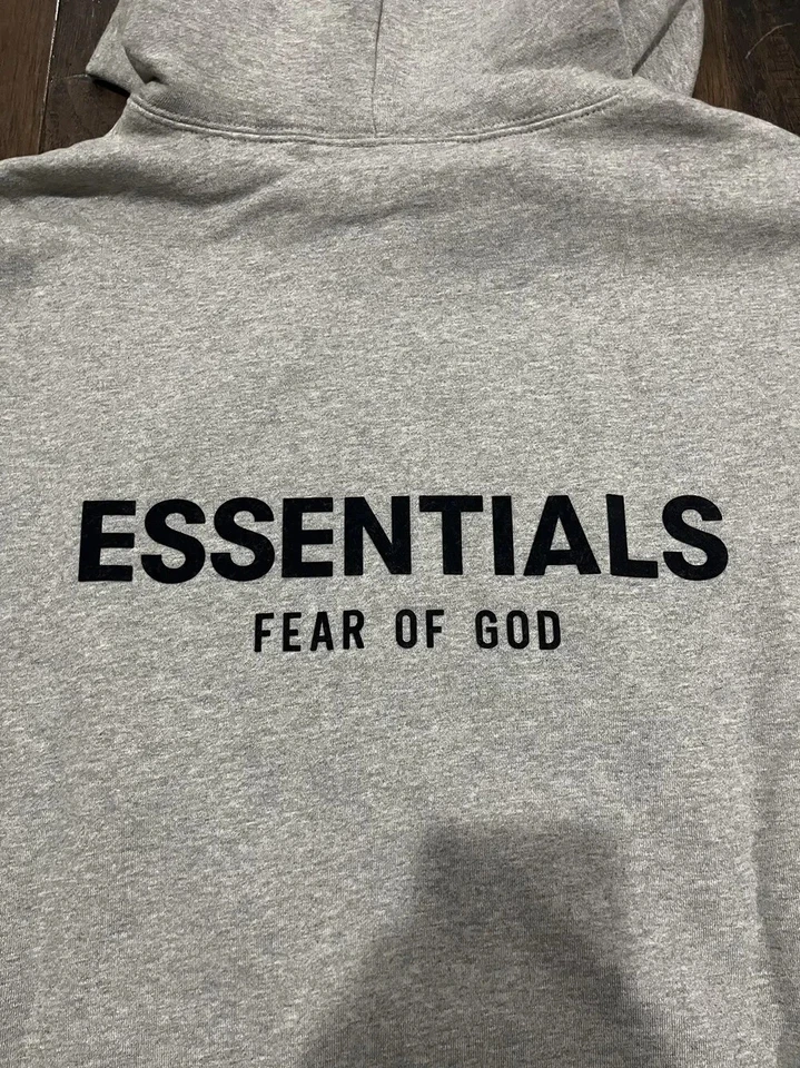 Sudadera con capucha Fear of God Essentials avena oscura SS22 Foto 3 de 4