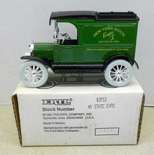 NEW YORK STATE EXPO TWO-CYLINDER CLUBS 1913 FORD TK 1993 DIECAST ERTL BANK 3912
