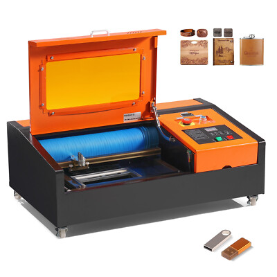 VEVOR 40W CO2 Laser Engraver Marker 8''x12''  Engraving Cutting Machine Lightburn