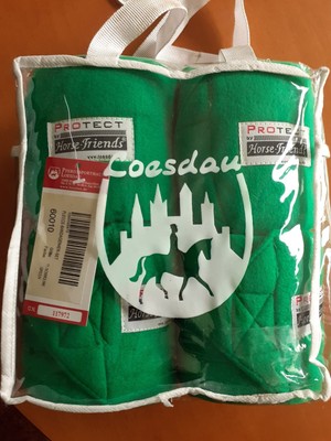 Fleecebandagen Loesdau Horsefriends, 11,5cm x 3,5m,  grün unbenutzt
