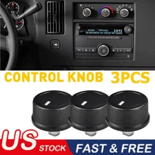 3X AC A/C Control Knob Fan Heater for 2008-14 Chevrolet Express GMC Savana 1500