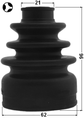 Boot Inner Cv Joint Kit 62X96X21 Febest 0515-M2T Oem FA81-22-540