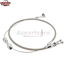 Accelerator 24inch Stainless Steel Throttle Cable Braided Universal For Ford 302