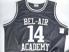 XXL The Fresh Prince of Bel Air Academy #14 Black Basketball Jersey Will Smith
