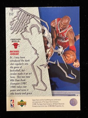 Michael Jordan 1995-96 Upper Deck Basketball Slams & Jams #352  
