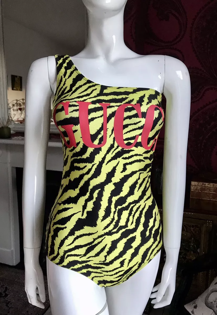 Gucci leopard best sale swimsuit