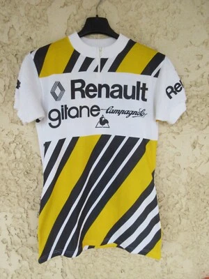 Maillot cycliste RENAULT GITANE CAMPAGNOLO 70'S  HINAULT shirt maglia 3 M - Photo 1/3