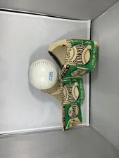 RARE OFFICIAL HARDWOOD SOFTBALL 1858 MARK NITE & DAY SOFTBALL #100 Damaged Box