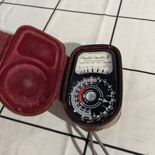 Sangamo Weston Master III Model S141-3 Exposure Light Meter,Case Made In England