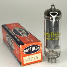 (1) Tested Raytheon 32ET5 Tube with Box Date Code G08 Raytheon Beam Power Tube