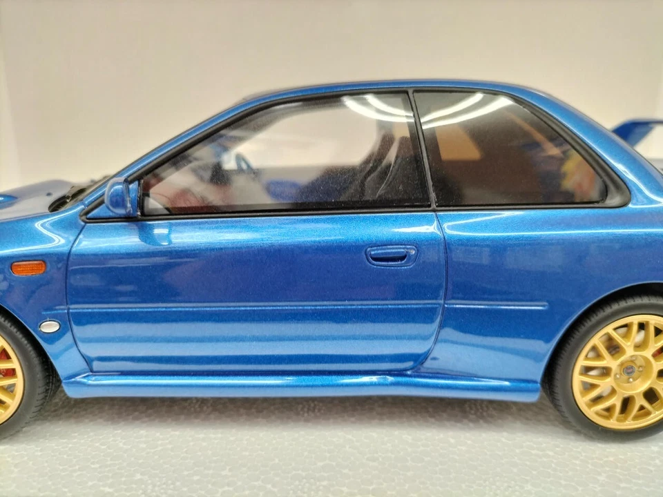 1/18 Kyosho Samurai Subaru Impreza 22B versión STi azul con caja KSR18033BL Foto 3 de 4
