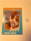 1990 Michael Jordan 23 Fleer NBA basketball card 5 All Stars sticker Bulls JO6