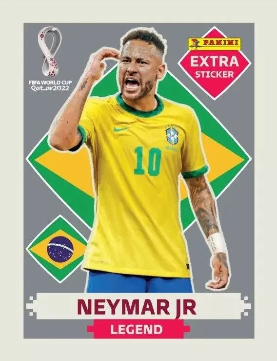 NEYMAR JR Extra Sticker World Cup 2022 Qatar ⚽️ BRONZE BRAZIL