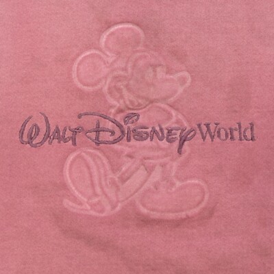 Rare Vintage WALT DISNEY WORLD Mickey Mouse Embossed Crewneck