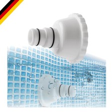 Vakuumadapter PVC für Pool-Sauger Skimmer Aufsatz für Summer Waves Pools