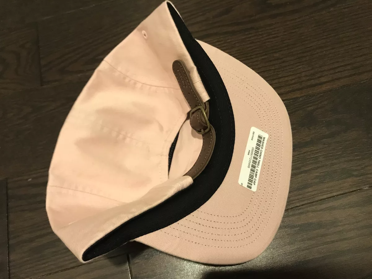 Supreme Washed Chino Twill Camp Cap Hat SS17 Pink