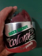 L'eggs Leggs Size B Sheer Energy Control Top R/Toe Burgundy Color Vintage USA