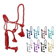Full Size Mule Tape Horse Halter 10ft Lead - Horse Halter Style and Durability
