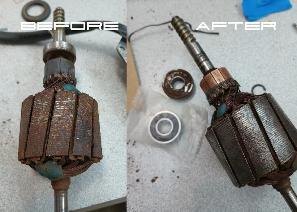 PORSCHE 944 951 TURBO S2 REFURBISHED Windshield Wiper Motor - 944-628-303-01 - Image 3 of 4