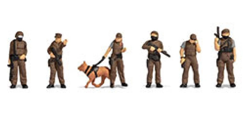 N15079 Noch OO/HO Gauge Special Forces (6) & Dog Figure Set