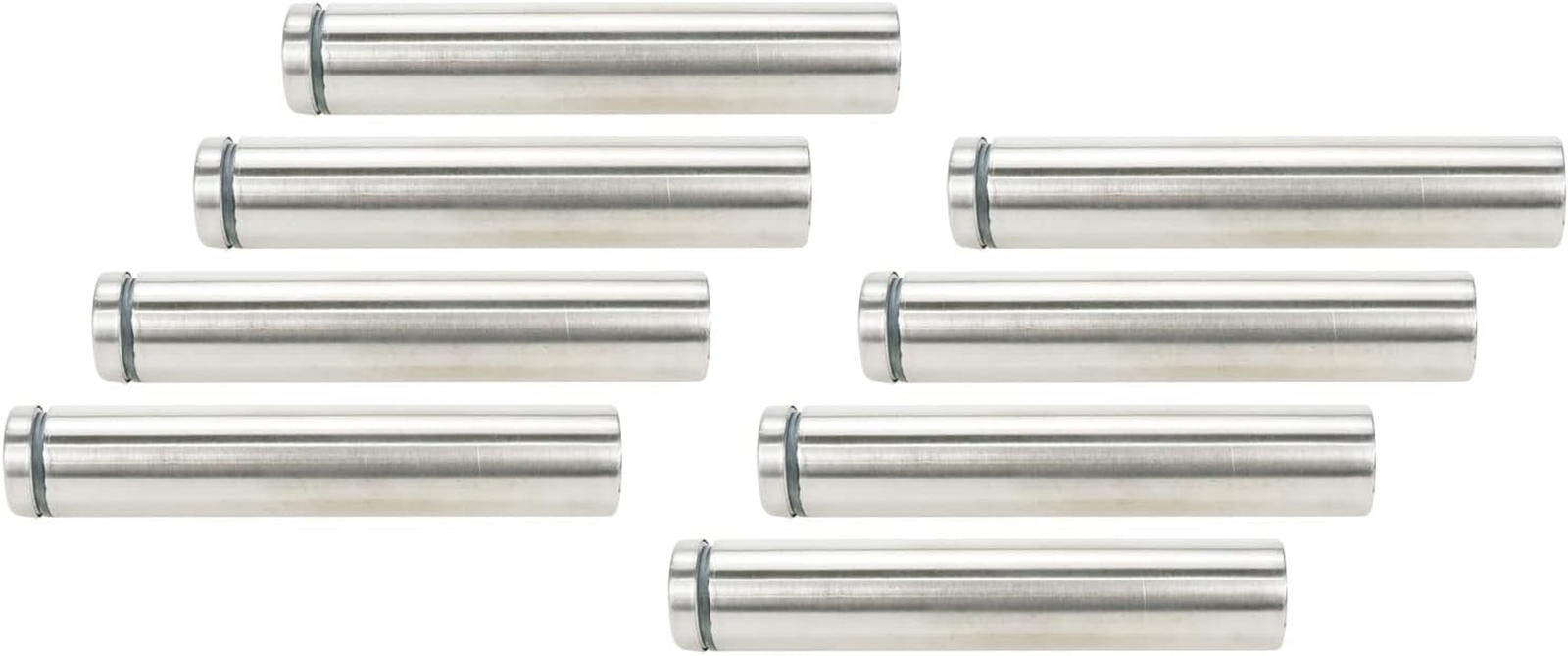 Stainless Steel Glass Standoff Screws 0.75in Dia 4in Length 3 Pack