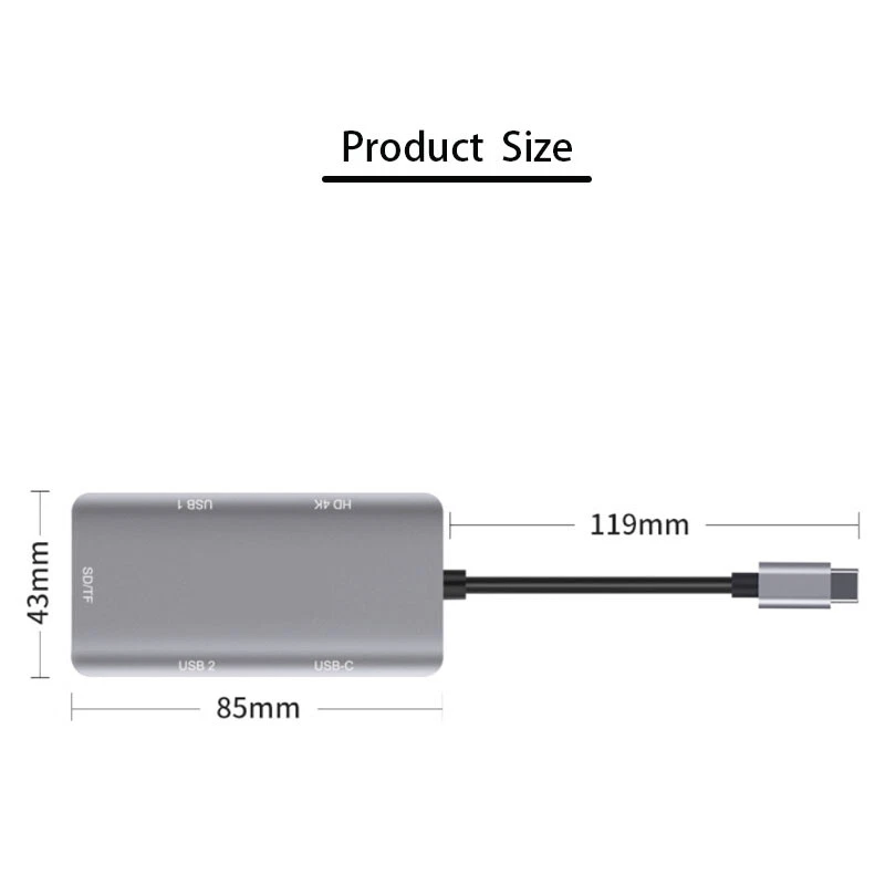 USB HUB dock station SD/TF card reading TYPE-C TO HDMI Adapter external screen